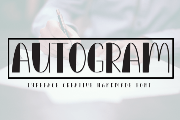 Autogram Display Font for Editorial and Wedding Design