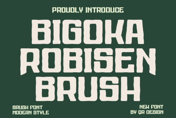 Bigoka Robisen Brush: A Bold Display Font for Authentic Branding