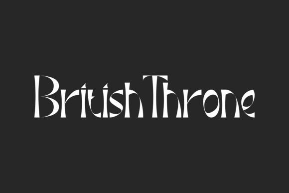 British Throne Typeface: Elevate Campaign Visuals With Regal Typography