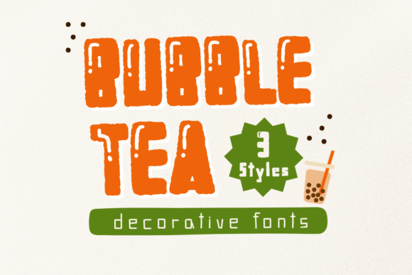 Bubble Tea Display Font for Whimsical Branding