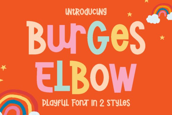 Burger Elbow: A Playful Display Font for Joyful Editorial Design