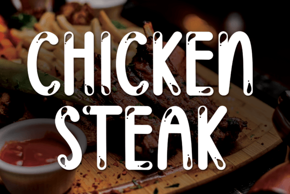 Chicken Steak: A Quirky Display Font for Memorable Branding