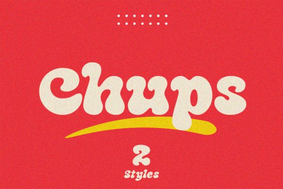 Chups: A Groovy Display Font for Vibrant Editorial Design