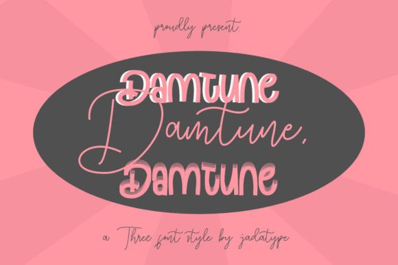Damtune Trio: A Fun and Casual Font for Brand Visuals