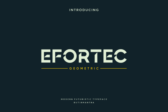 Efortec Display Font for Modern Editorial Design