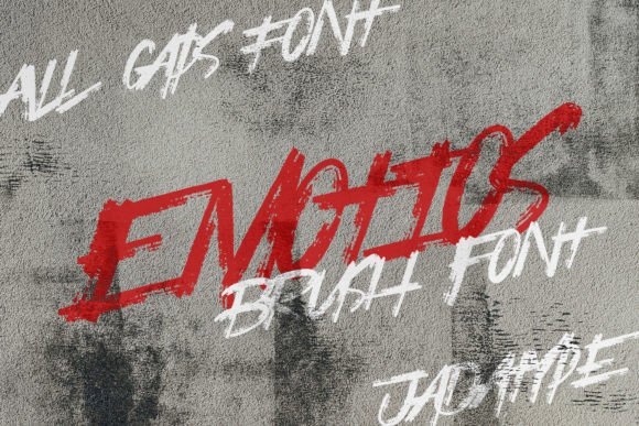 Emotios: The Bold Brush Display Font for High-Impact Campaigns