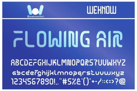 Flowing Air Typeface Review for Modern Brand Identity