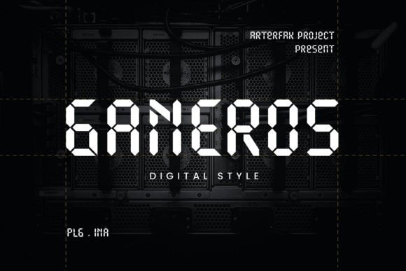 Ganeros: The Futuristic Display Font for Tech and Sci-Fi Branding