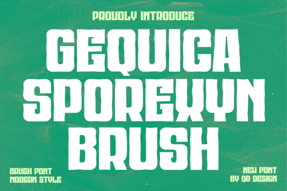 Gequica Sporexyn Brush: Bold Display Fonts for Editorial Impact