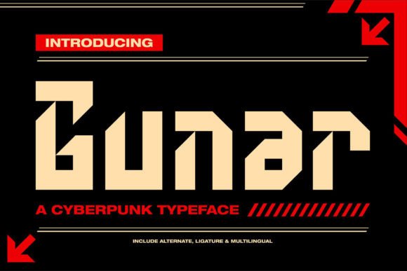 Gunar Typeface: Bold Display Font for Handmade Branding