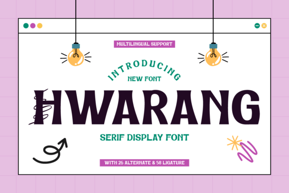 Hwarang: A Stylish Display Font for Modern Branding