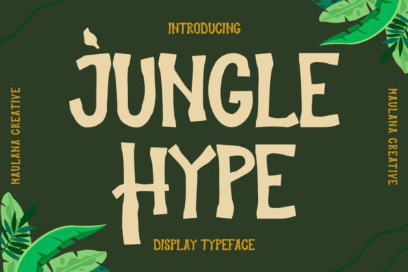 Jungle Hype: A Modern Display Typeface for Bold Digital Branding