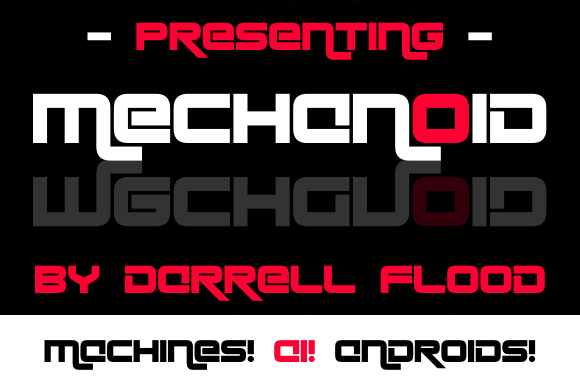 Mechanoid Display Font for Futuristic Web Design