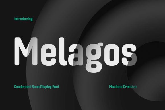 Melagos: A Bold Condensed Display Font for Creative Branding
