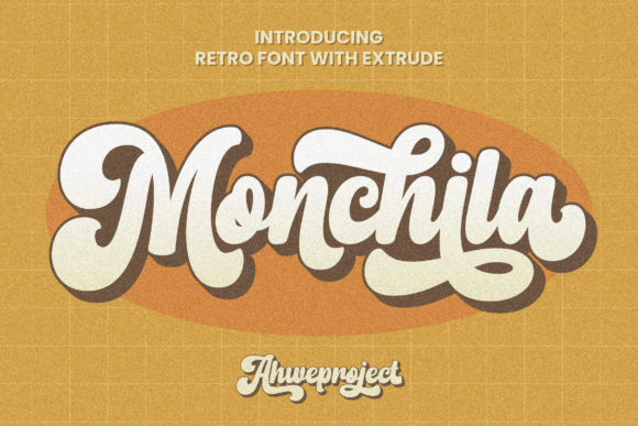 Monchila: The Retro Script Display Font for Vintage Editorial Design