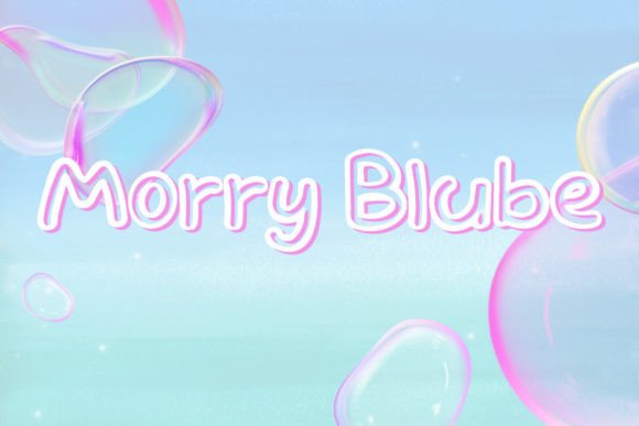 Morry Blube: The Playful Display Font for Whimsical Campaigns