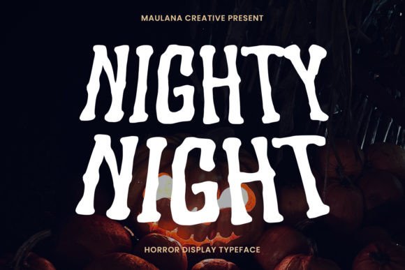 Nighty Night Typeface for Spine-Tingling Brand Identity