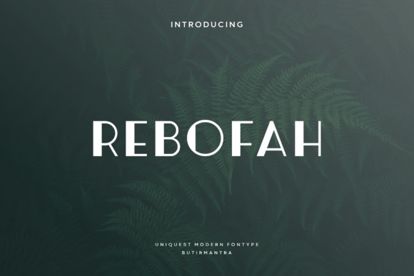 Rebofah: A Modern Sans Display Font for Elegant Craft Projects