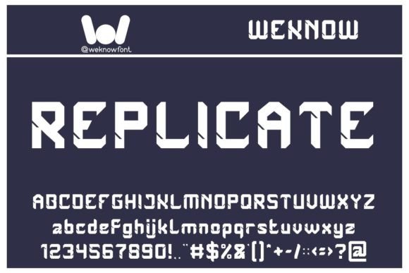 Replicate: The Techno-Style Display Font for High-Impact Campaigns