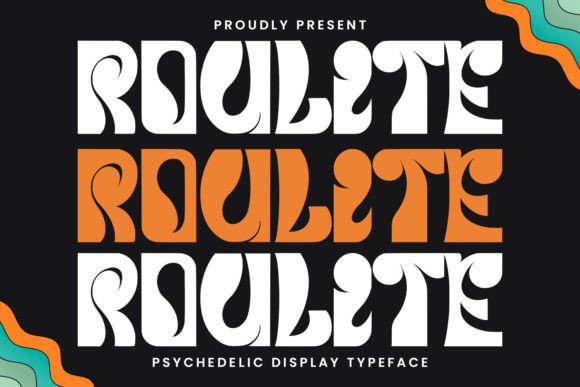 Roulite: The Retro Display Font for Psychedelic Editorial Design