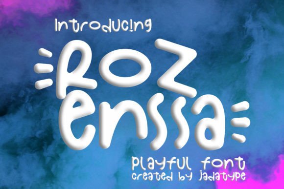 Rozenssa: The Playful Display Font for Vibrant Branding