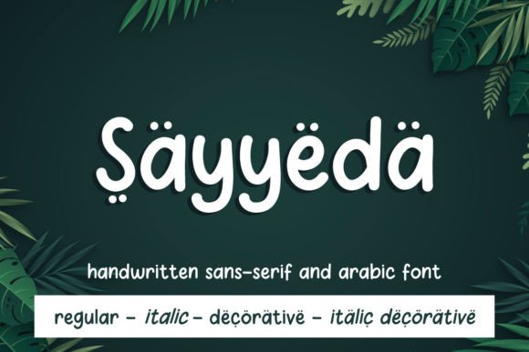 Sayyeda: The Decorative Display Font for Polished Brand Identity