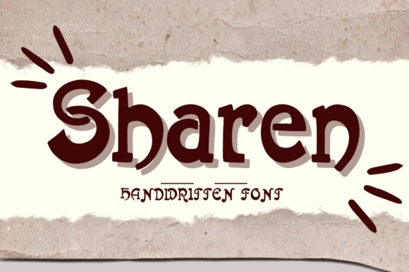Sharen Handwritten Display Font for Digital Branding