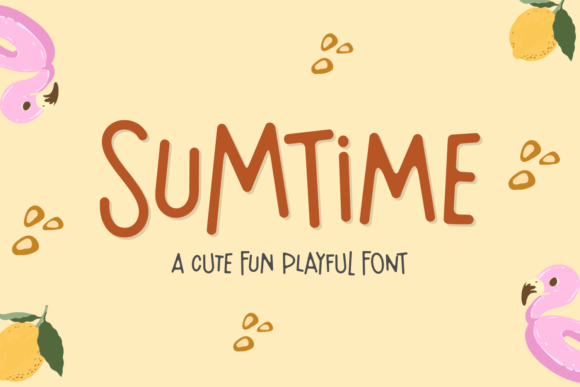 Sumtime Display Font for Playful Editorial Design