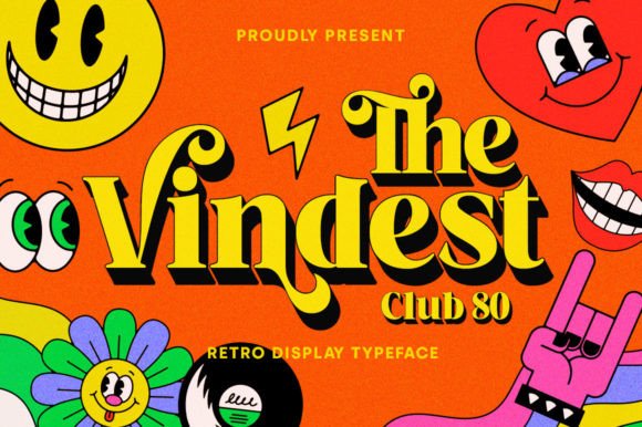 The Vindest: A Retro Vintage Display Font for Authentic Brand Storytelling
