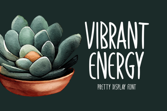 Vibrant Energy: A Striking Display Font for Bold Branding