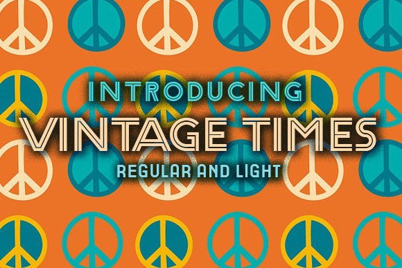Vintage Times: A Retro Typeface for Bold Campaign Headlines